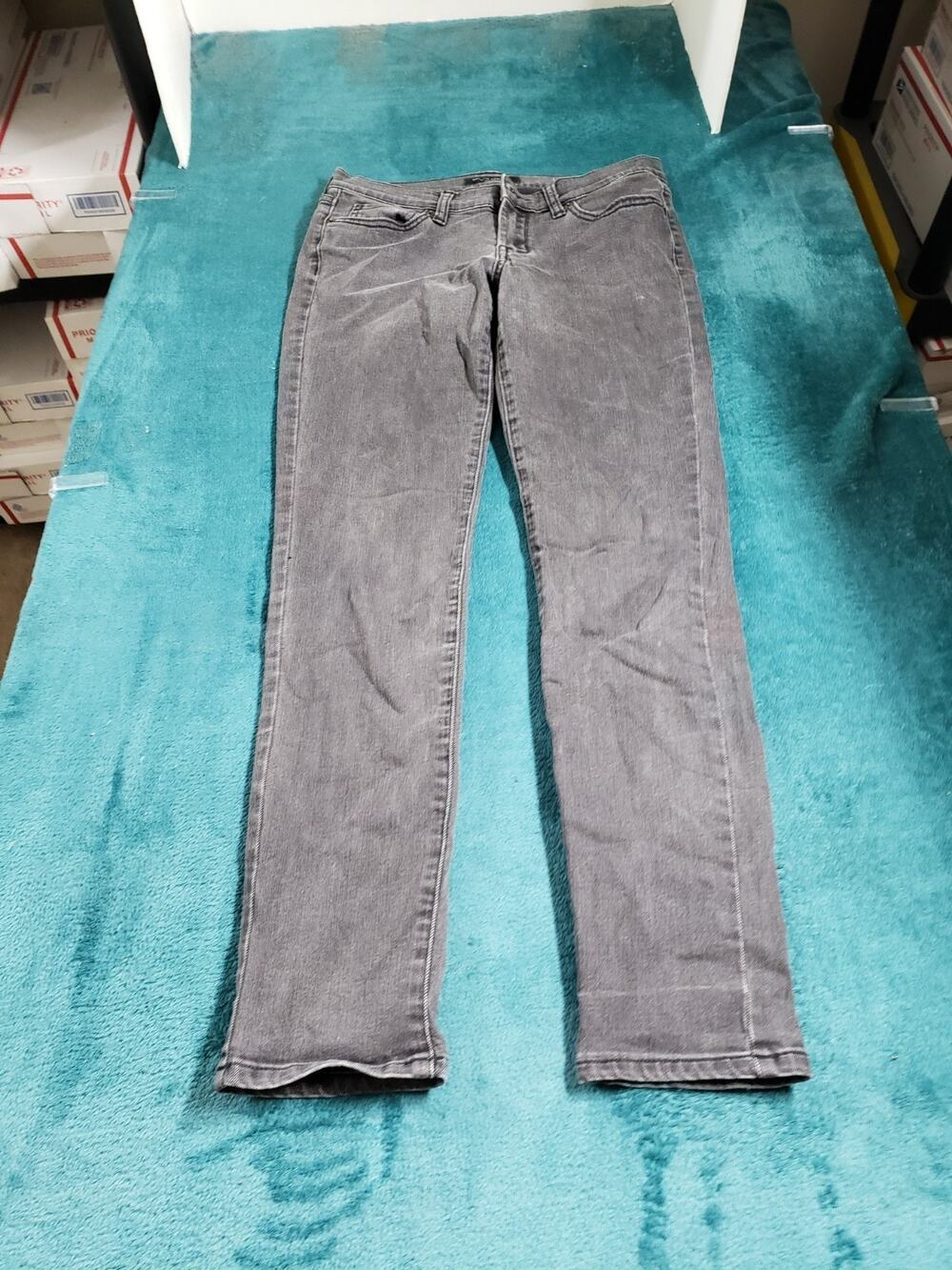 Banana Republic Jeans Size 0 Women Black Pants Stretch Dark Mid Rise Skinny